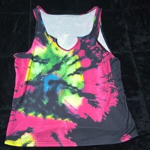 Vibrant Tie-Dye Women's Tank Top